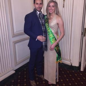 Ralph Lauren Gold Maxi Dress.